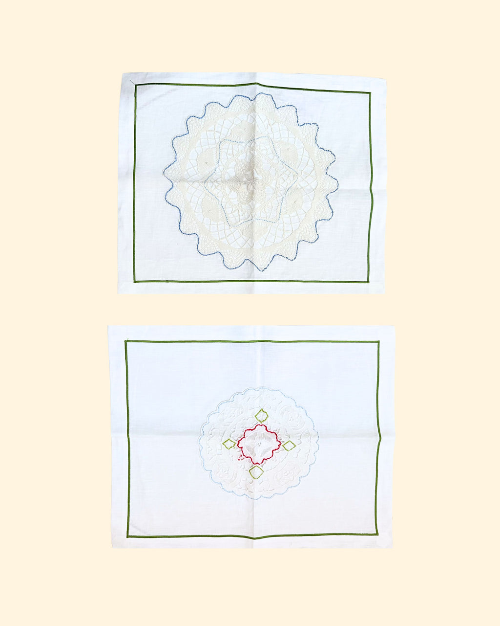 set of two American placemats