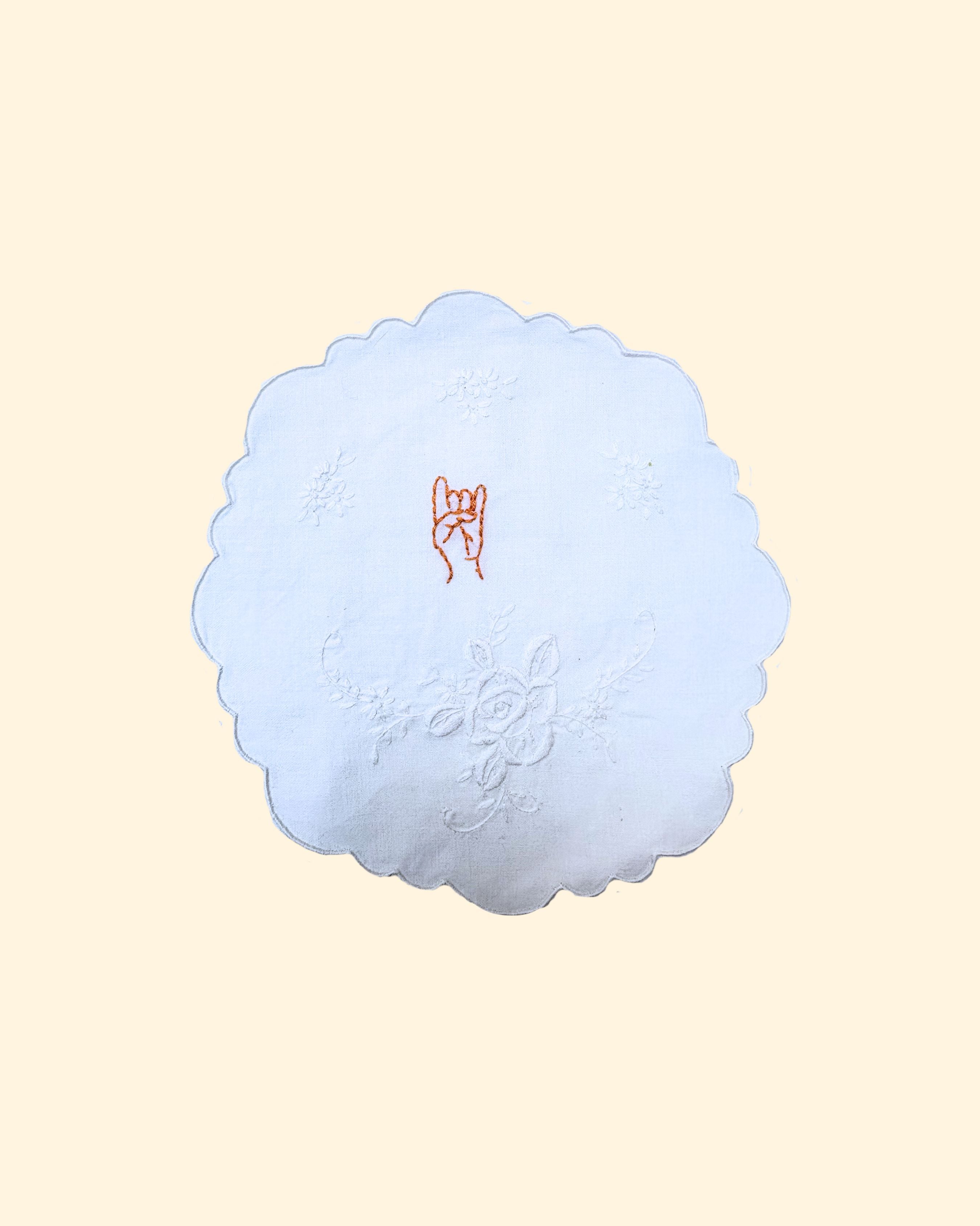 Set of doilies " I gesti italiani"