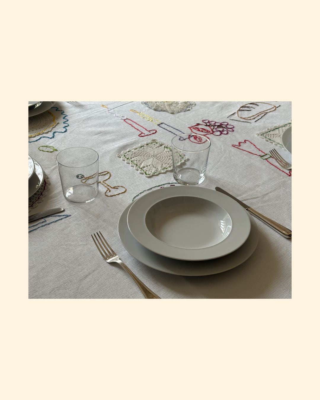 Tablecloth "La cena"