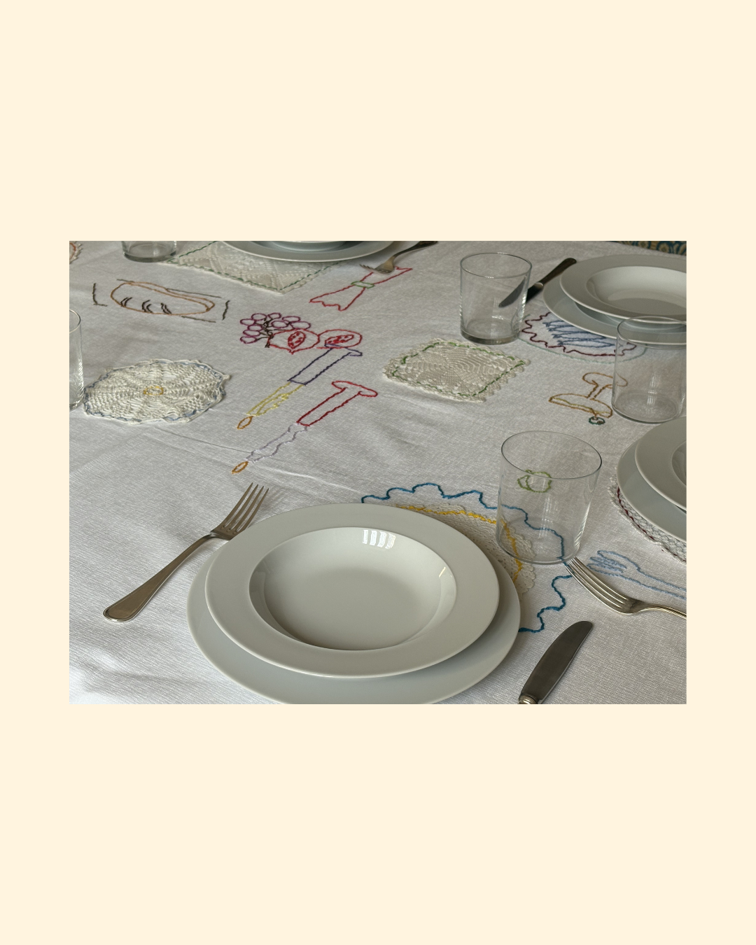 Tablecloth "La cena"