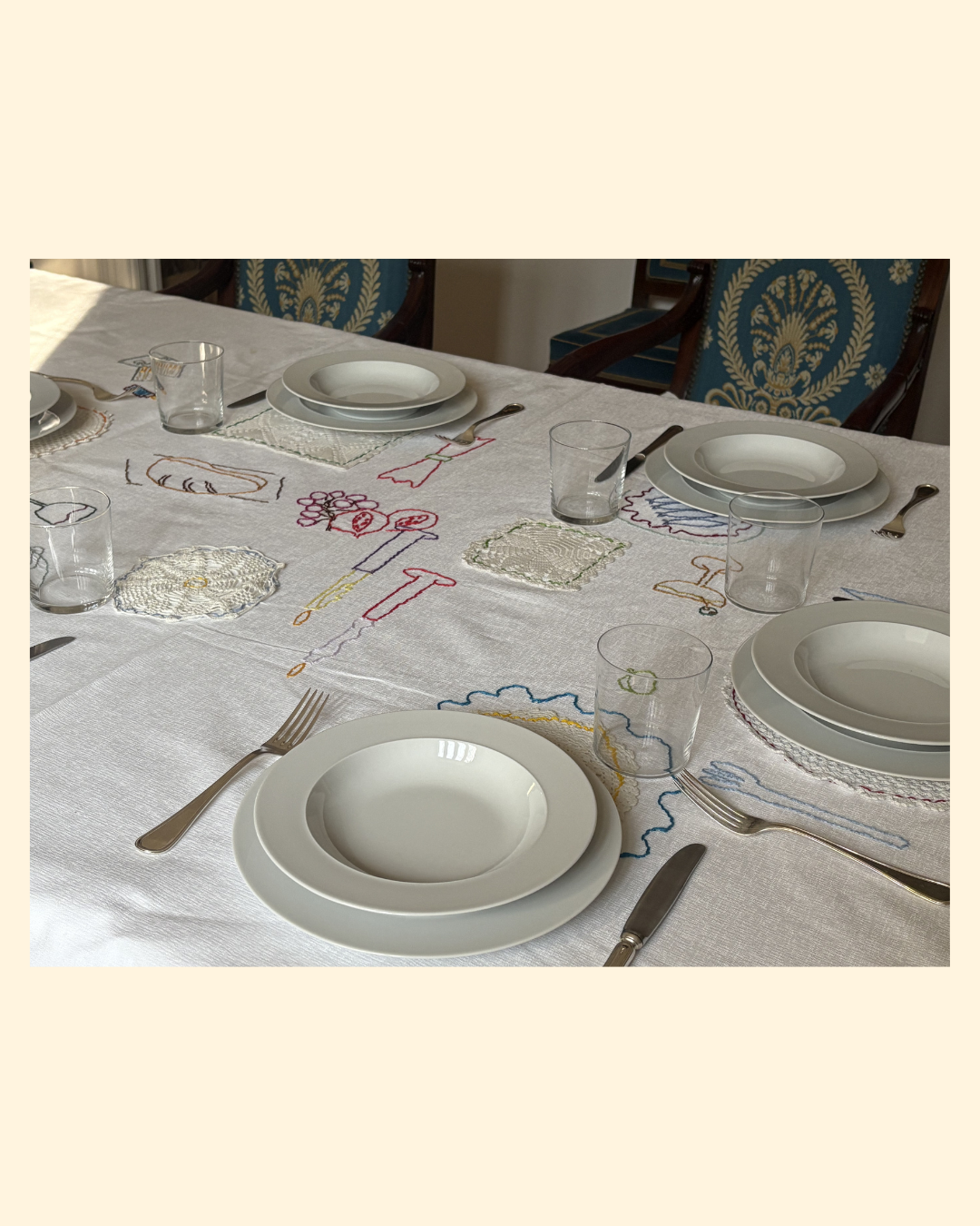 Tablecloth "La cena"