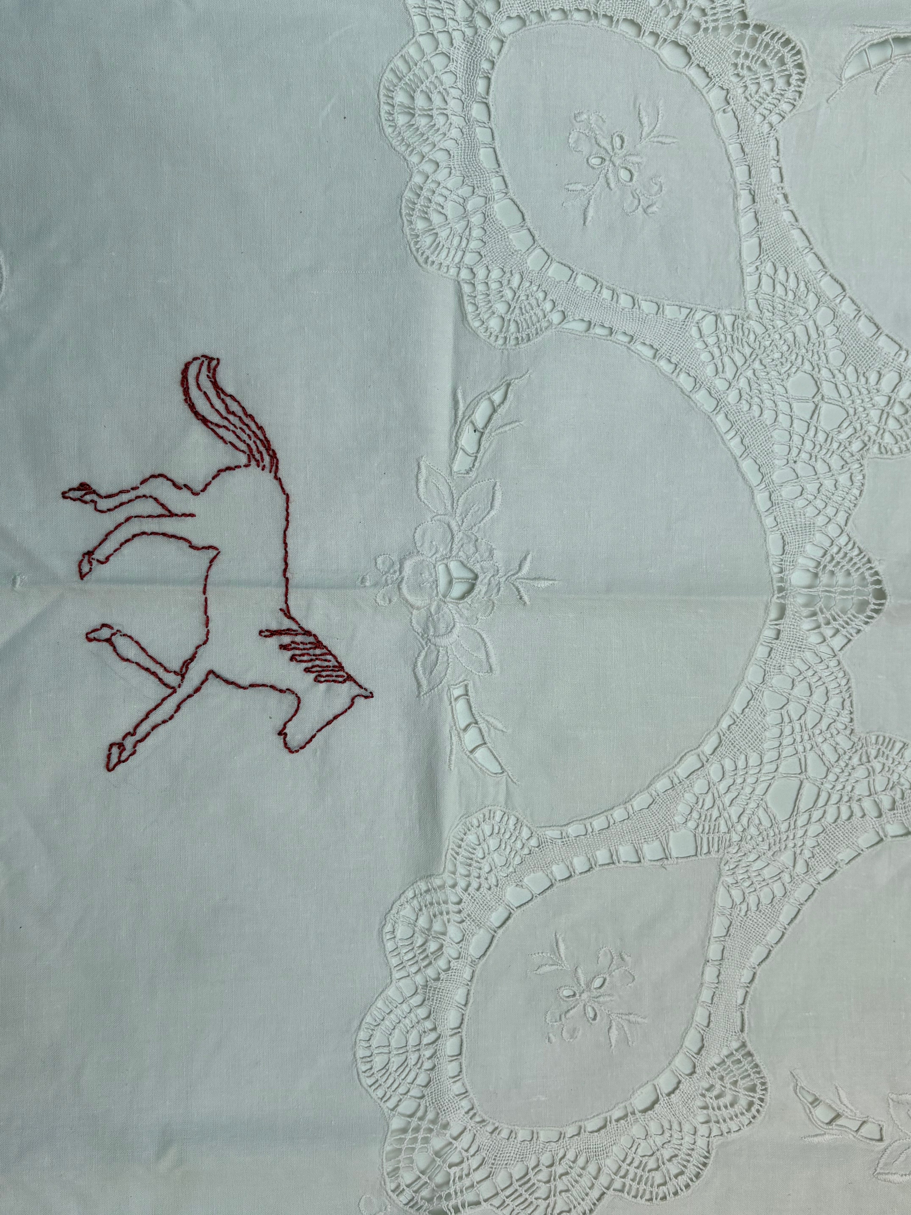center tablecloth "Il Cavallo Rosso"