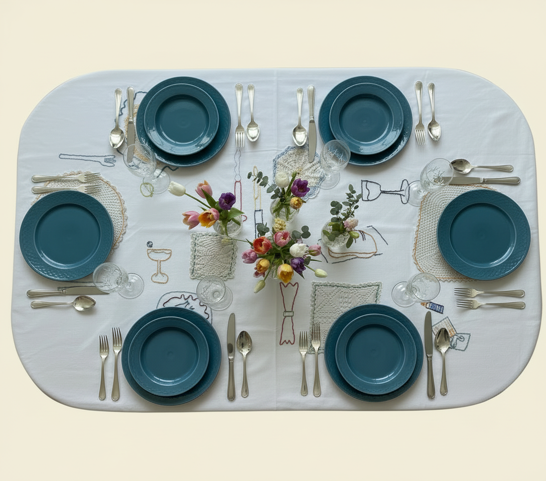 Tablecloth "La cena"