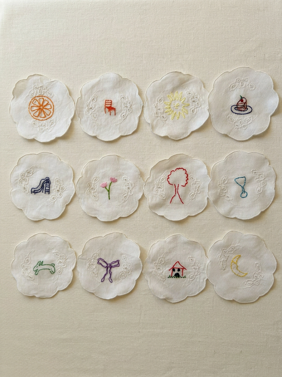 set of twelve coasters