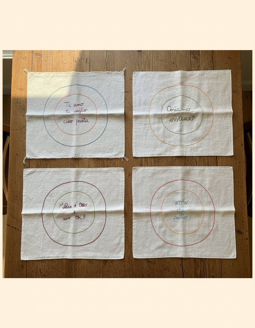 Set of four "I piatti" placemats